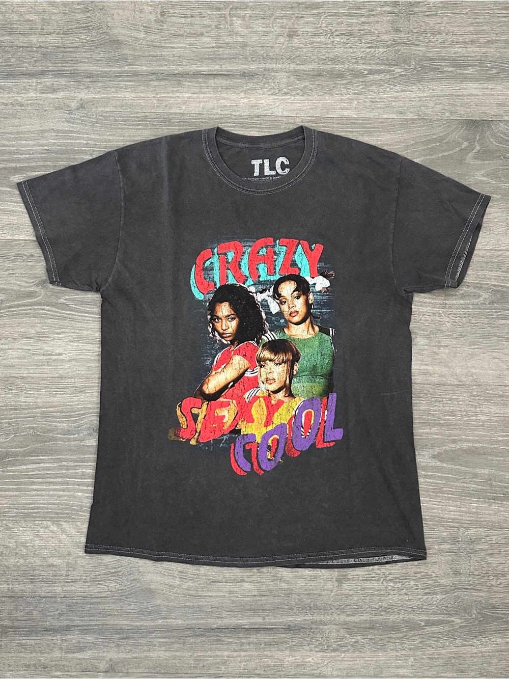 TLC Black 'Crazy Sexy Cool' Graphic Tee